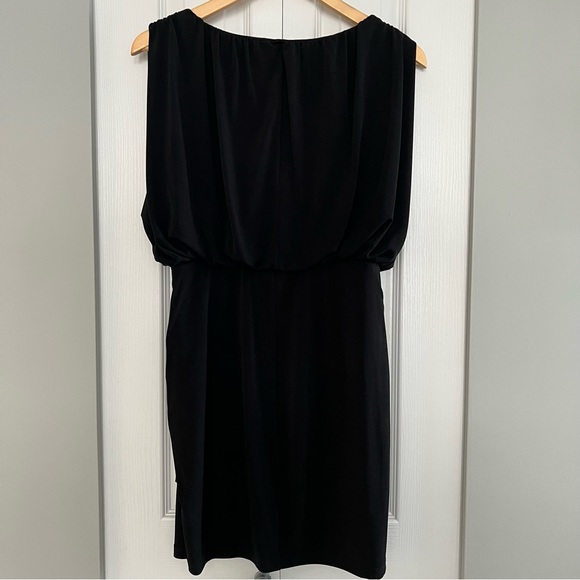 Little black dress with shoulder detail, size 6 - Picture 2 of 10
